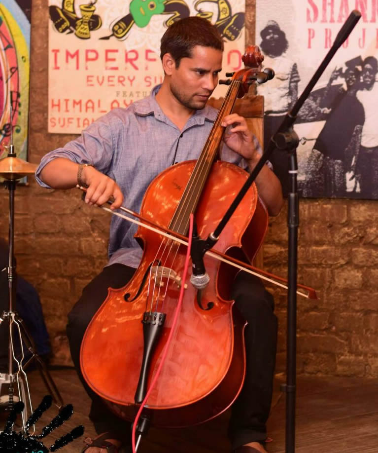 indian cello player karnataka india